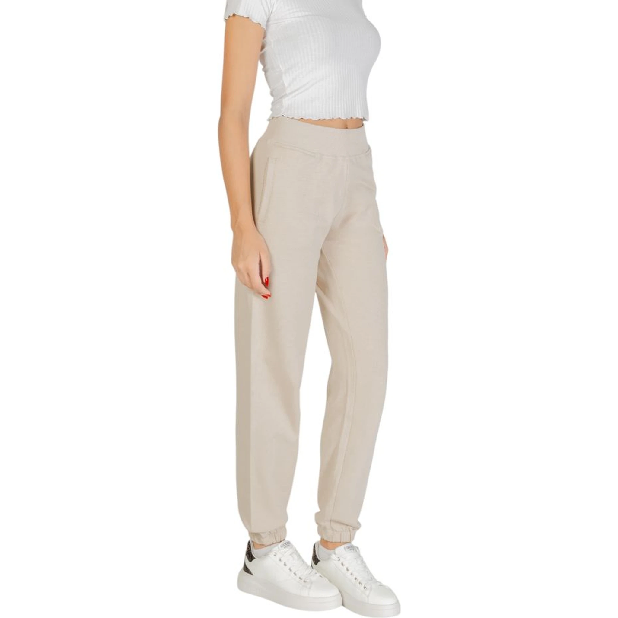 Beige Cotton Joggers (Workout Pants)