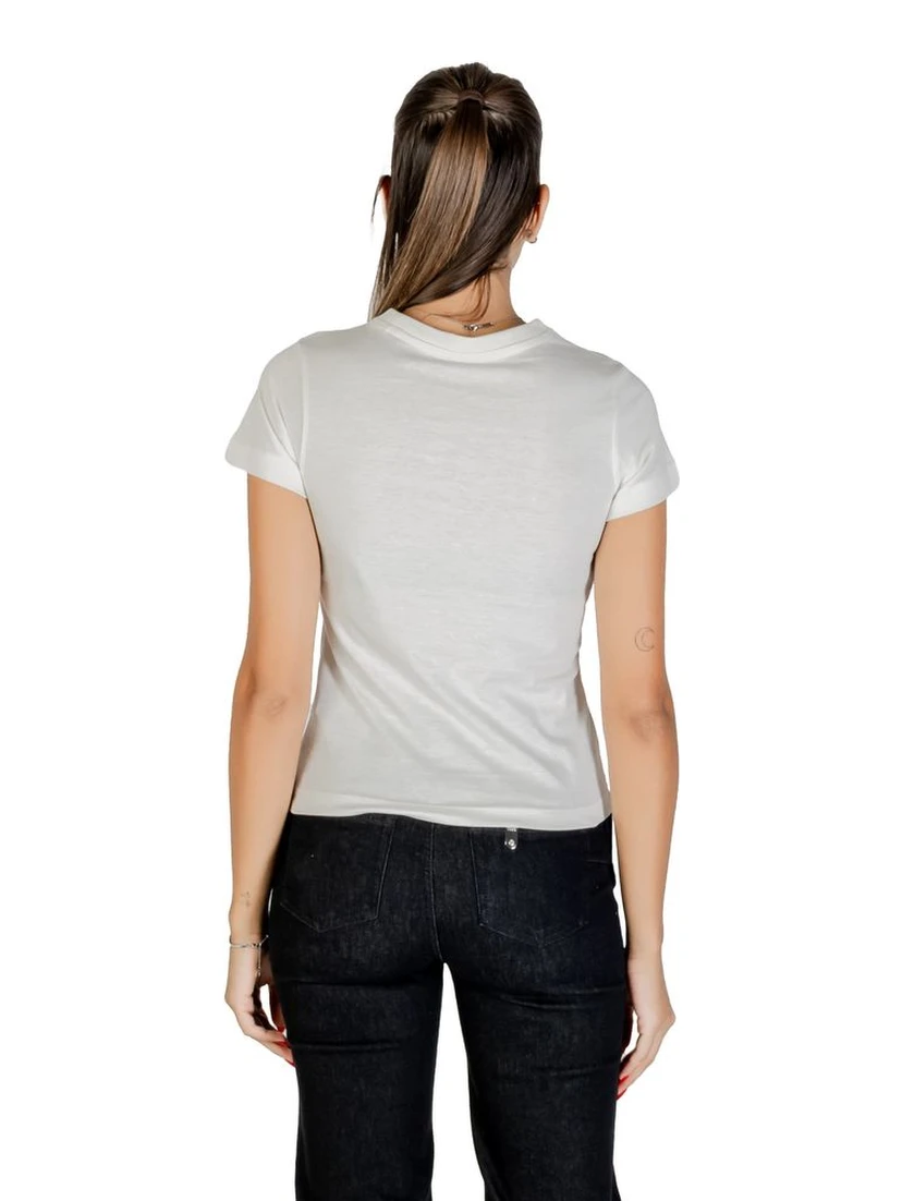 تي شيرت قطني أبيض