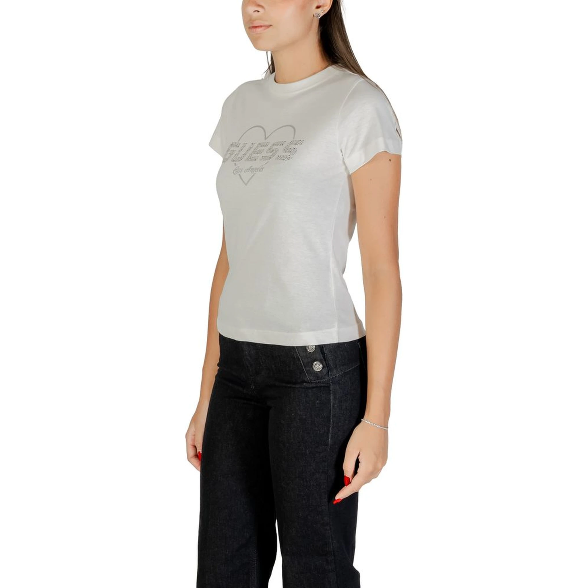 تي شيرت قطني أبيض