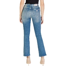 Blue Cotton Bootcut Jeans