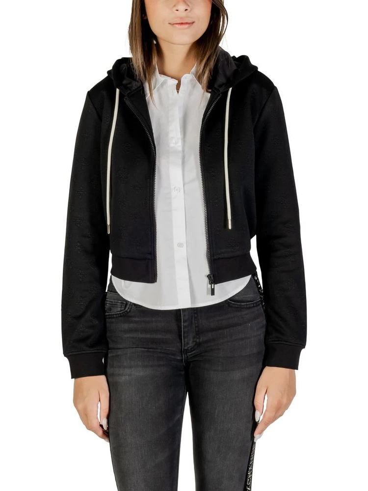 Black Polyester Hoodie