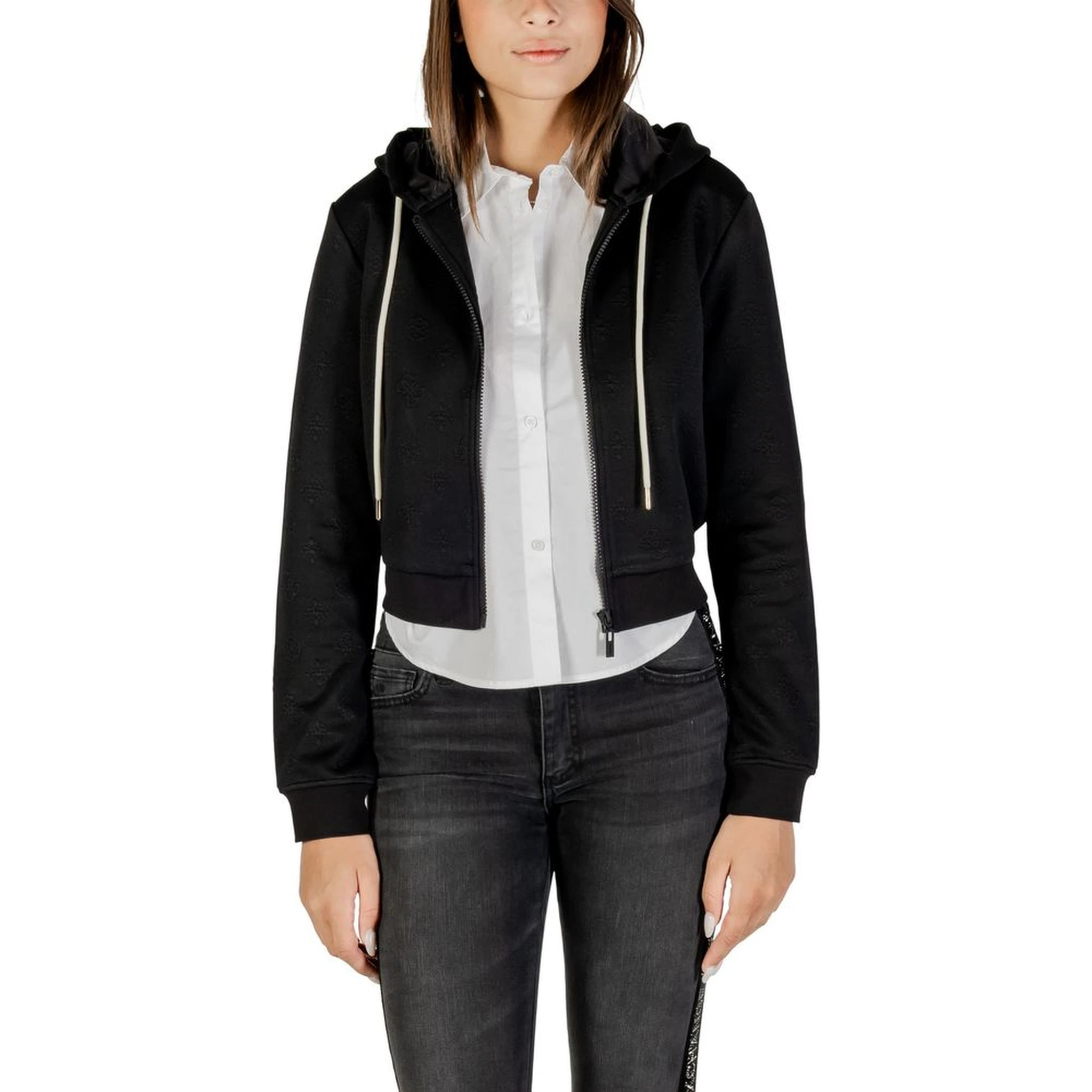 Black Polyester Hoodie