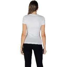 تي شيرت قطني أبيض