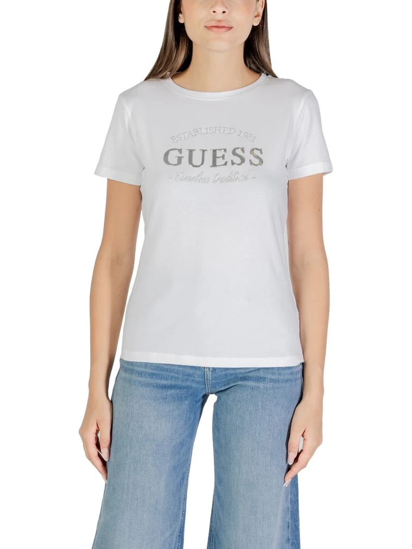 تي شيرت قطني أبيض