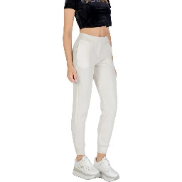 Cream Polyester Joggers (Workout Pants)