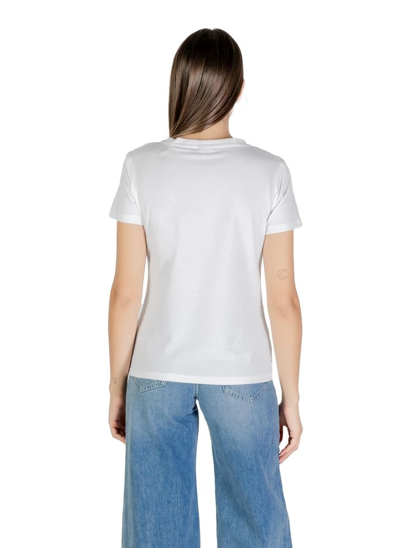 تي شيرت قطني أبيض