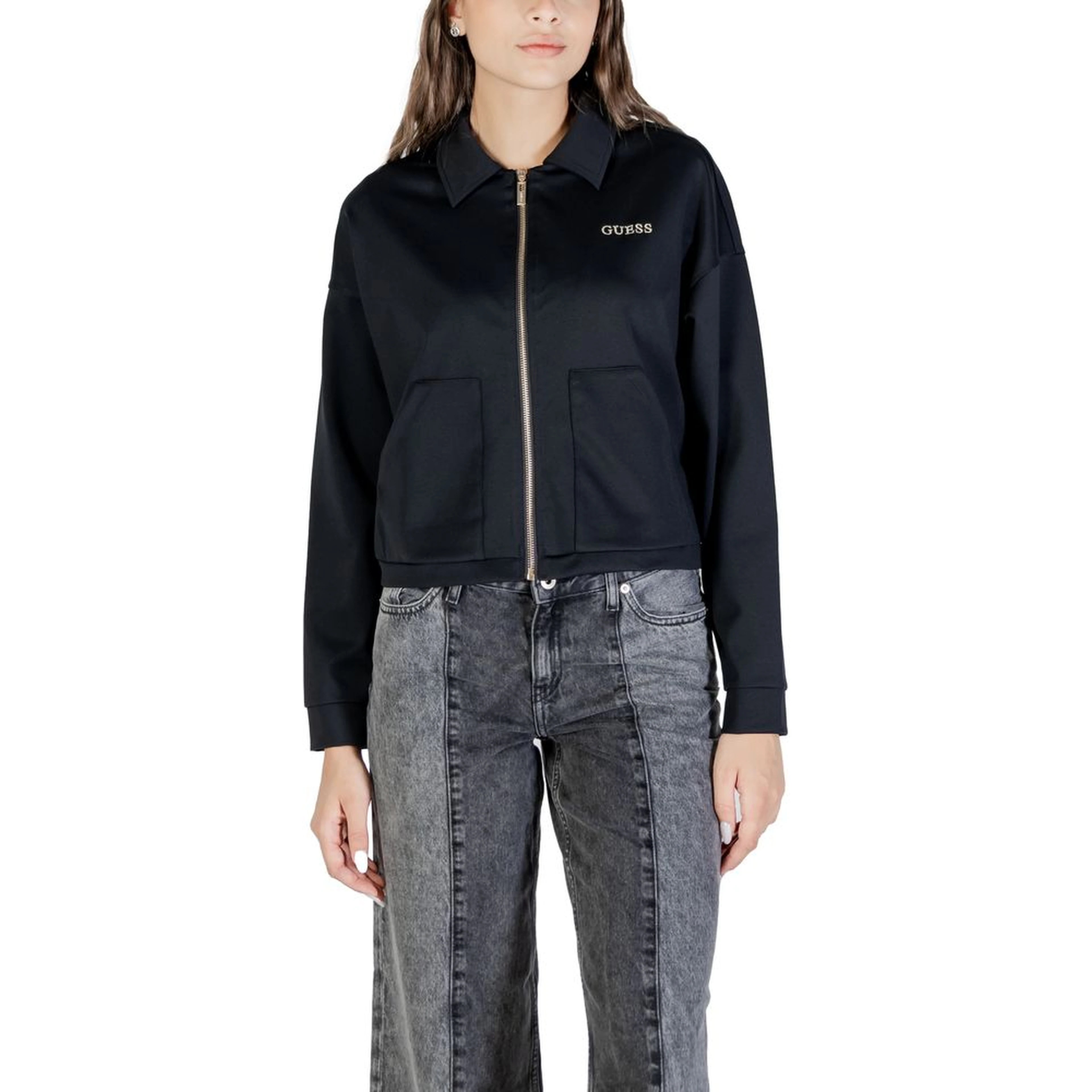 Black Polyamide Sweatshirt