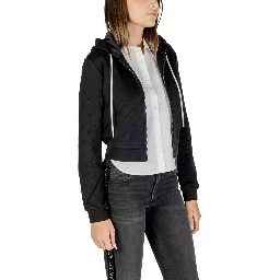 Black Polyester Hoodie