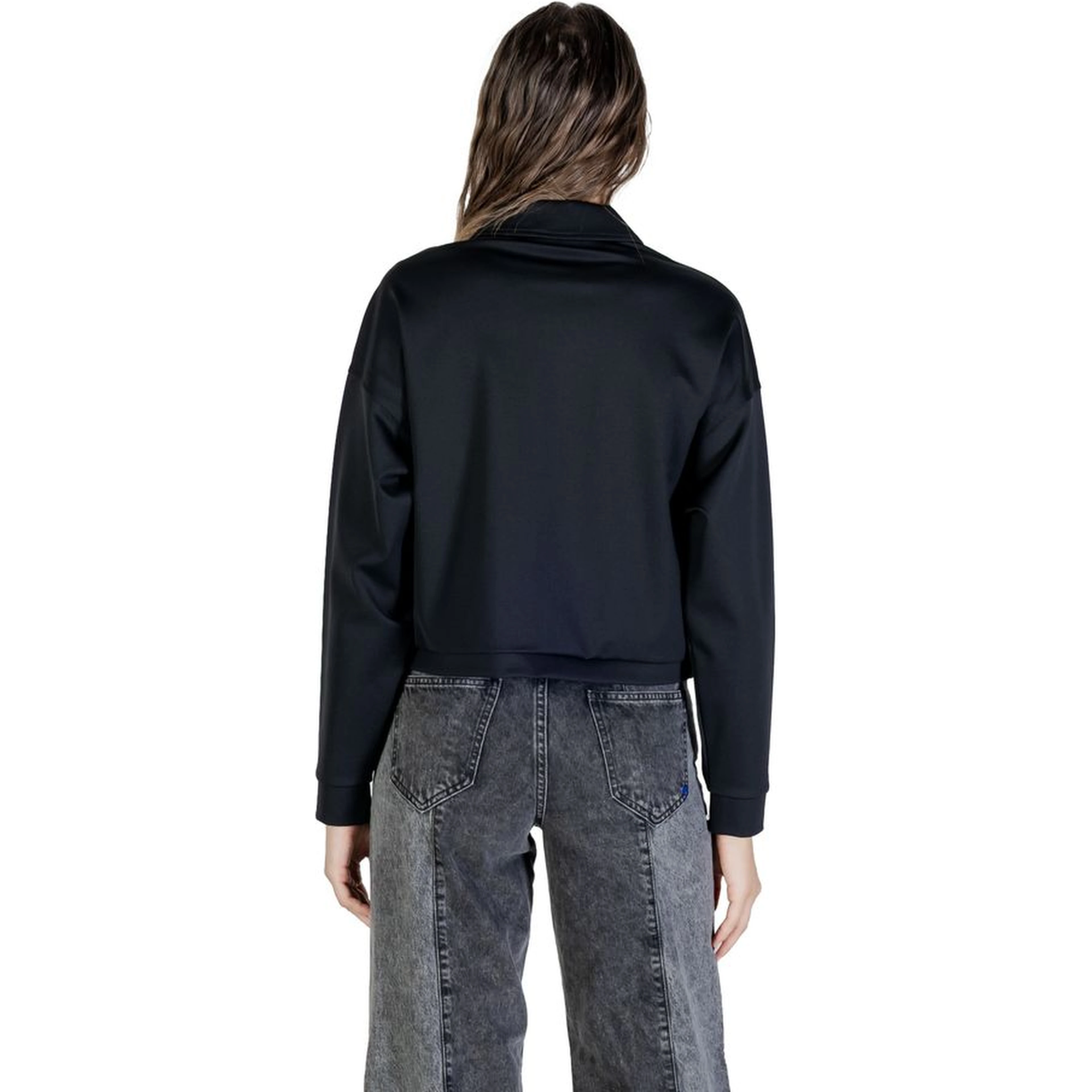 Black Polyamide Sweatshirt