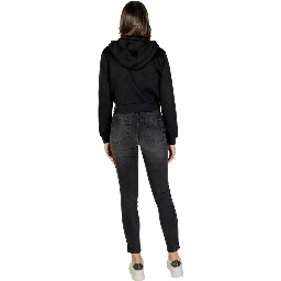 Black Polyester Hoodie