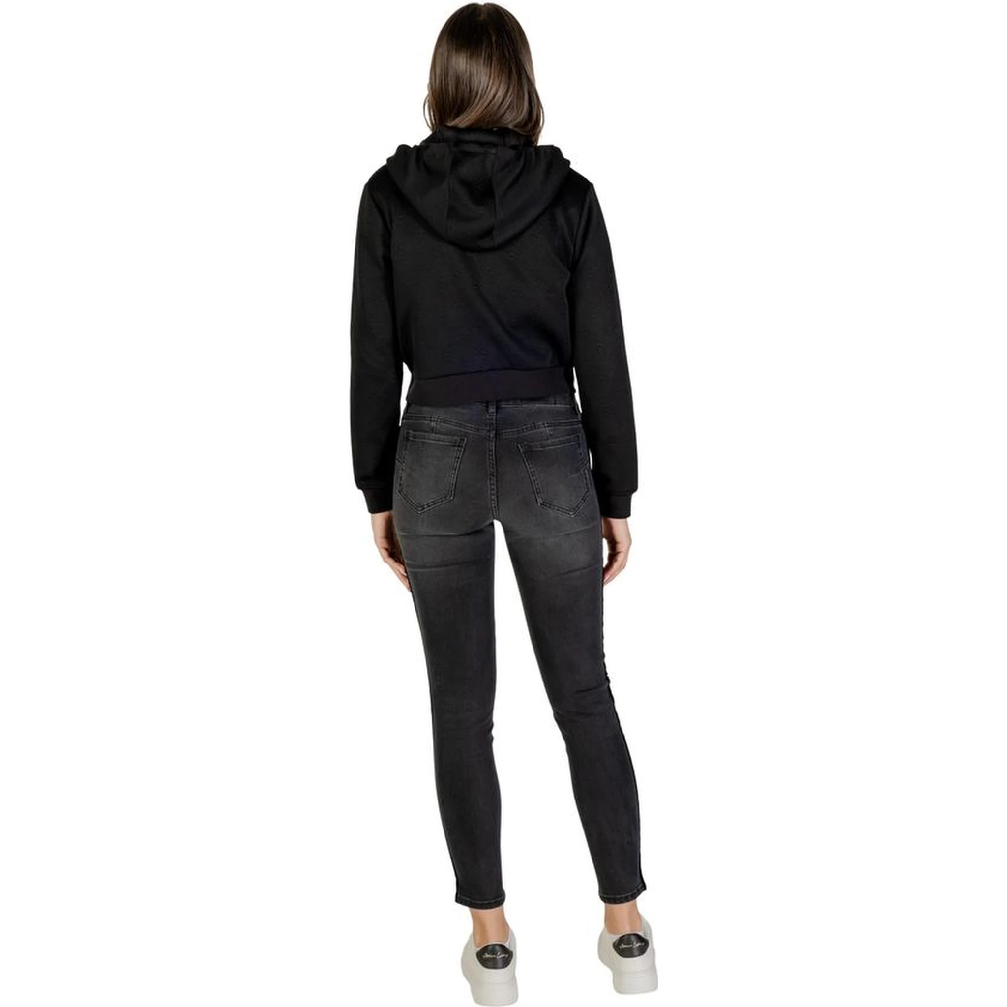 Black Polyester Hoodie