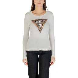 Cream Cotton Long Sleeve T-Shirt