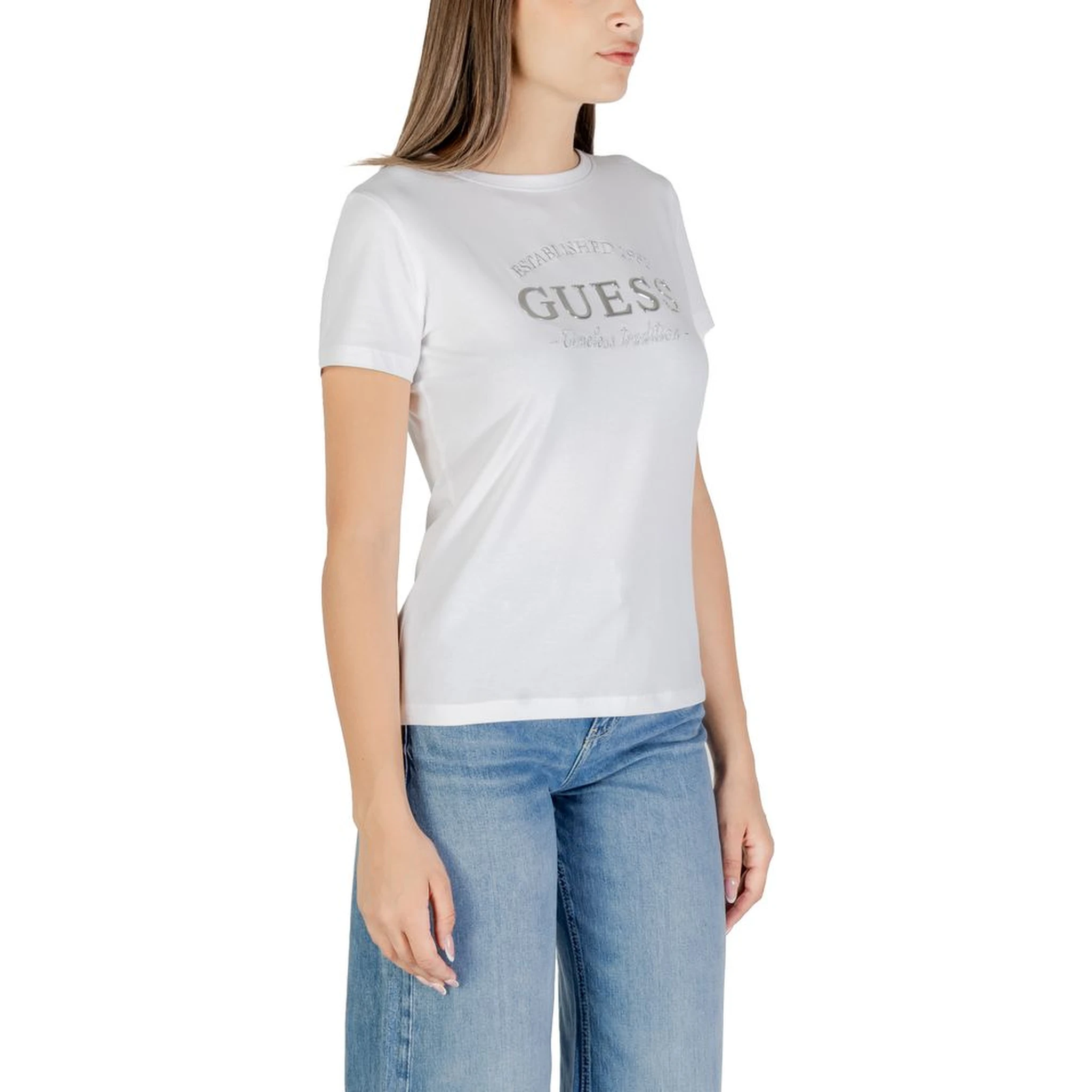 تي شيرت قطني أبيض