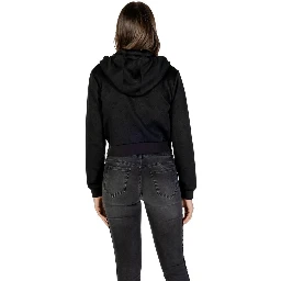 Black Polyester Hoodie
