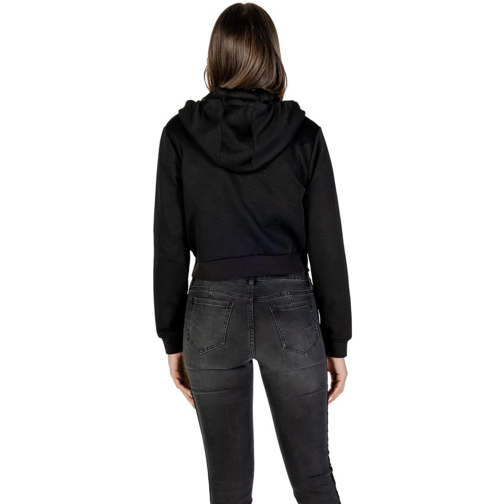 Black Polyester Hoodie