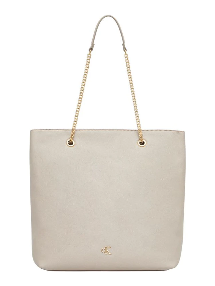 Beige Polyethylene Handbag