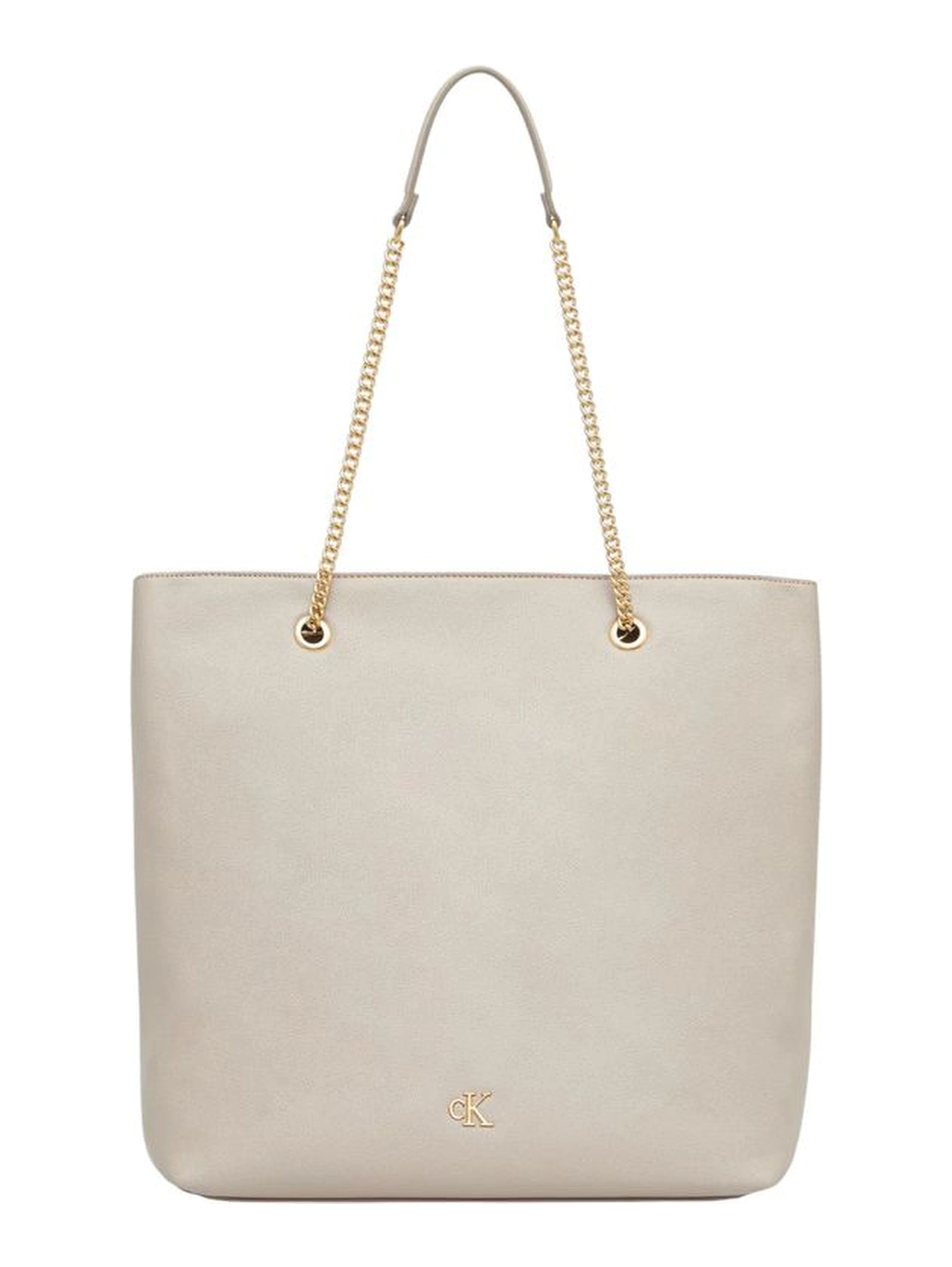 Beige Polyethylene Handbag