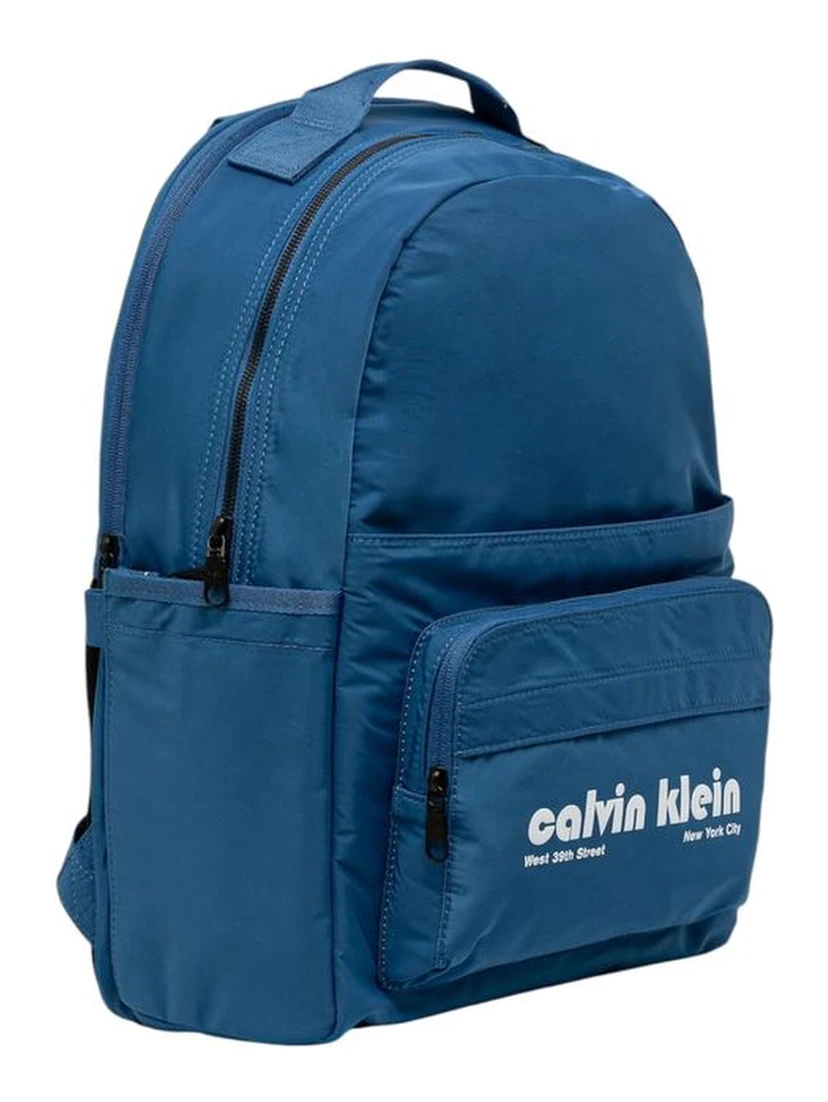 Blue Recycled Polyester Backpack