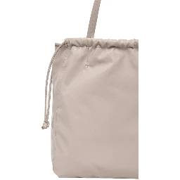 Beige Polyethylene Handbag