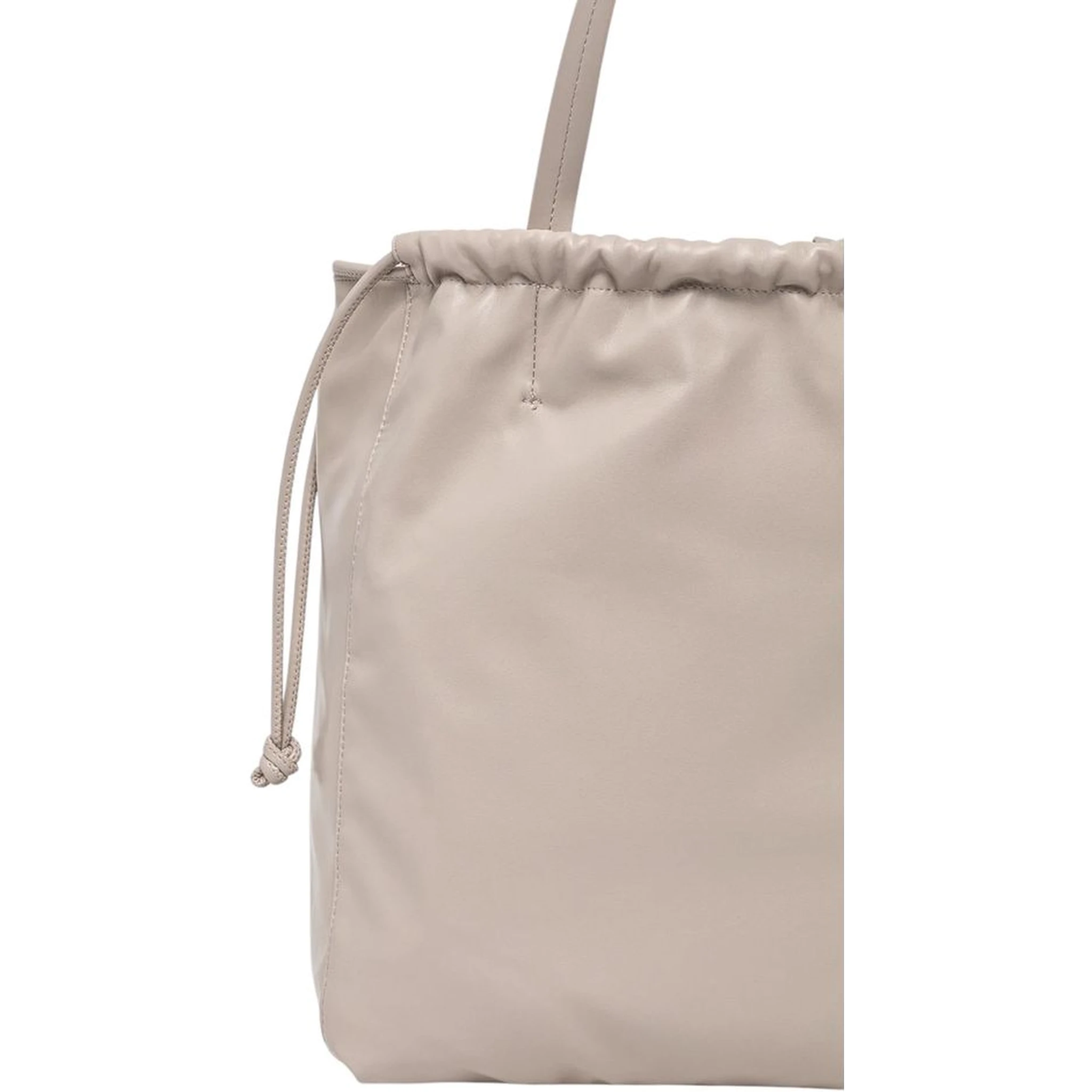 Beige Polyethylene Handbag