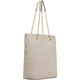 Beige Polyethylene Handbag