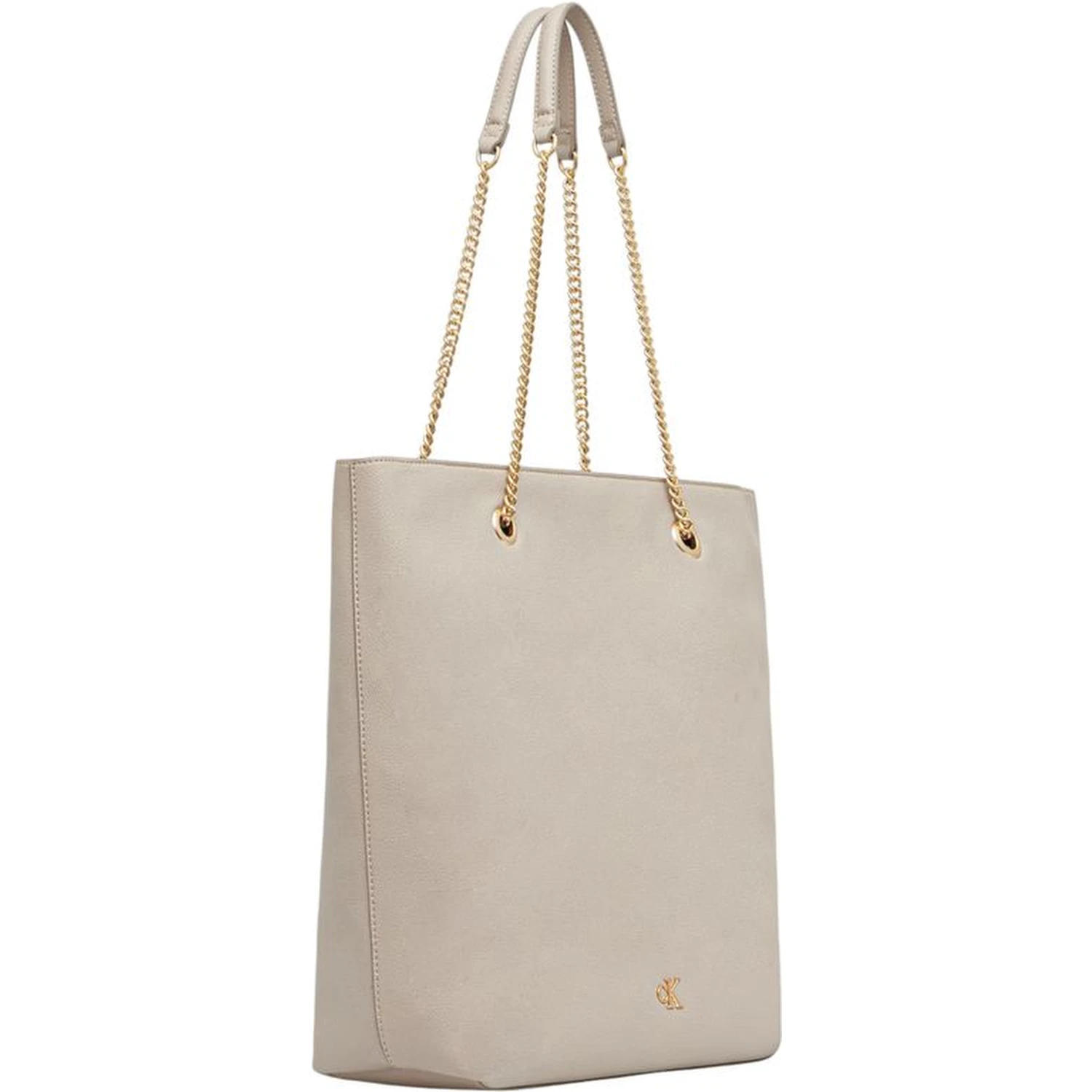 Beige Polyethylene Handbag