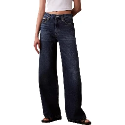 Blue Recycled Cotton Bootcut Jeans