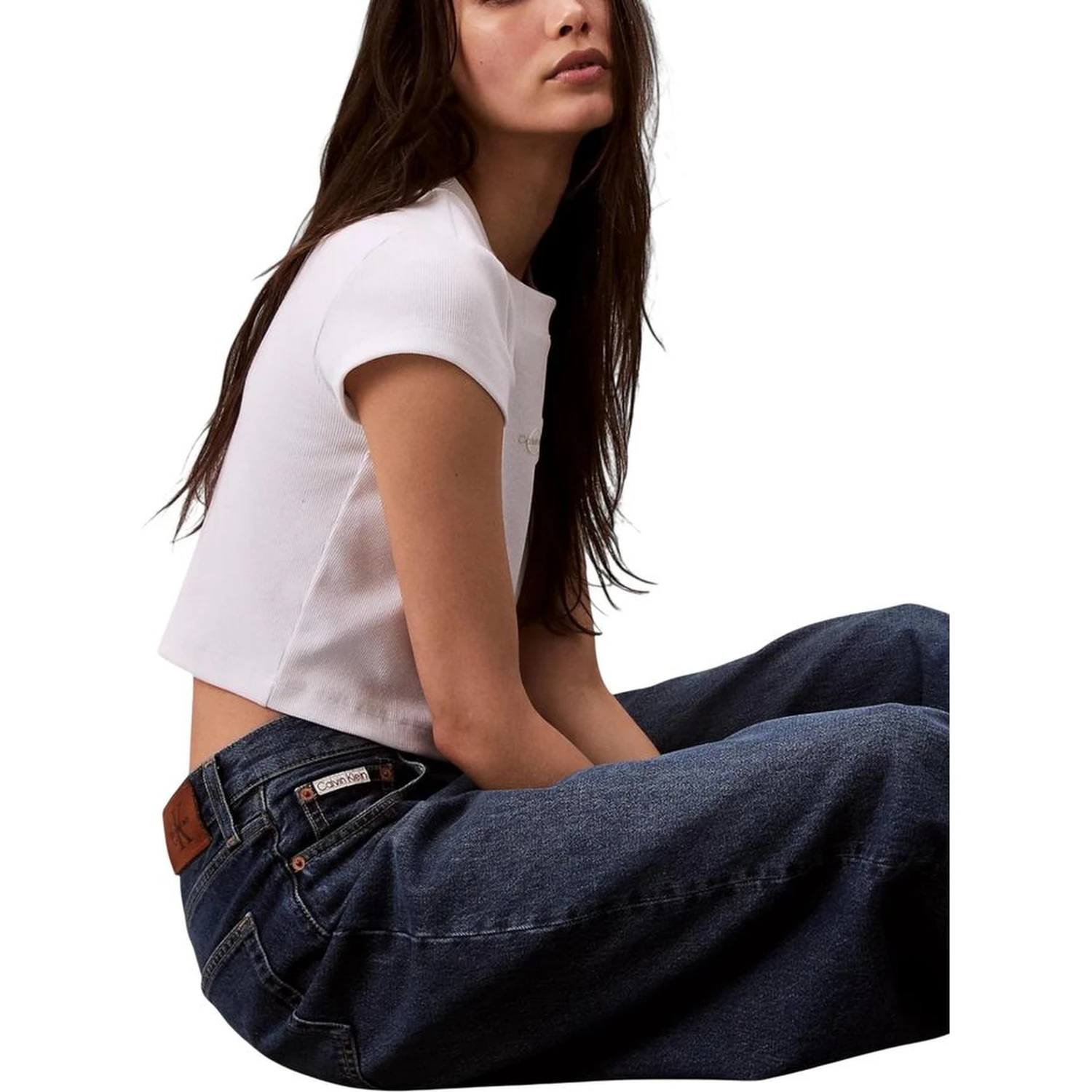 Blue Recycled Cotton Bootcut Jeans