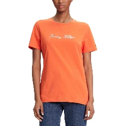 Orange Recycled Cotton T-Shirt