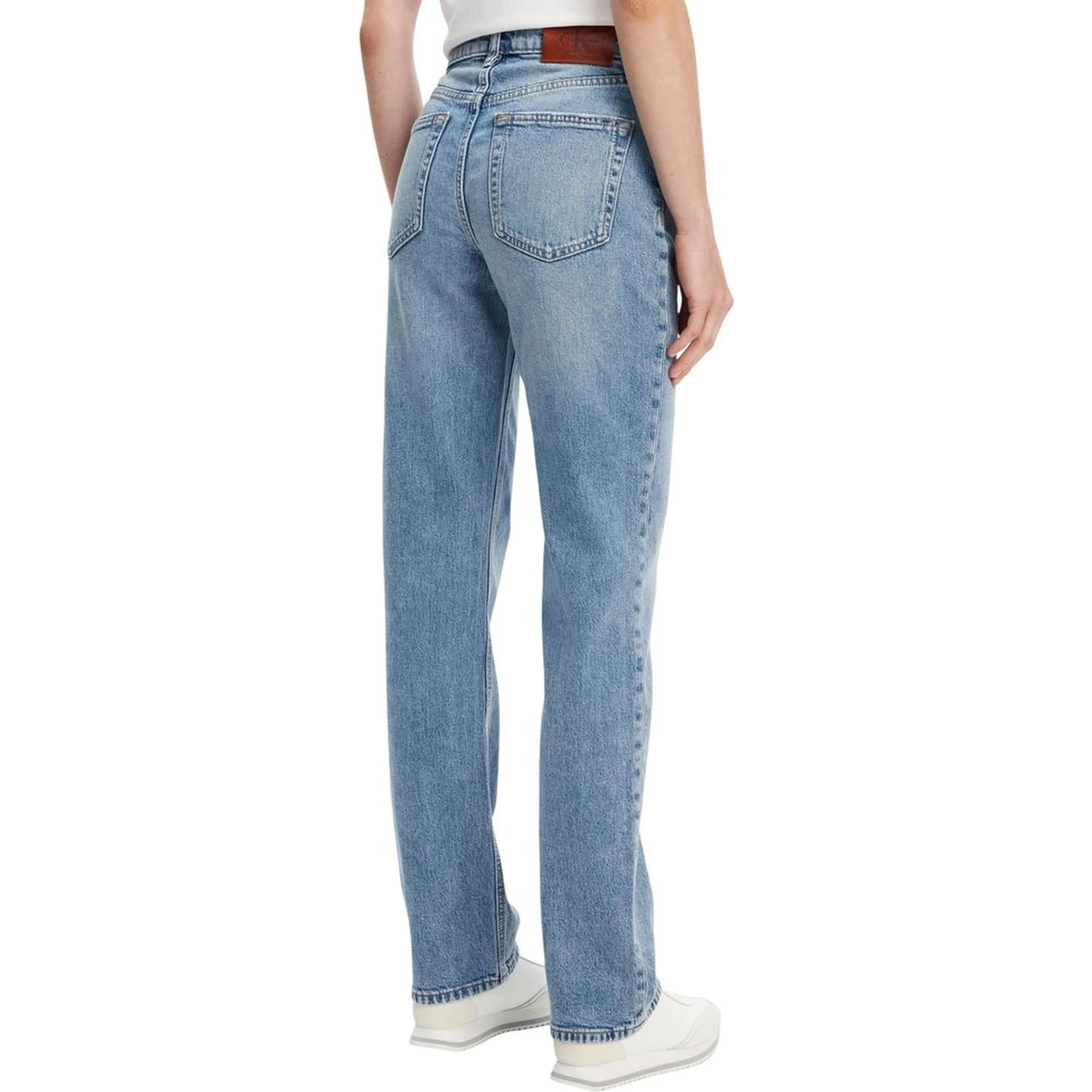 Blue Recycled Cotton Mom Jeans