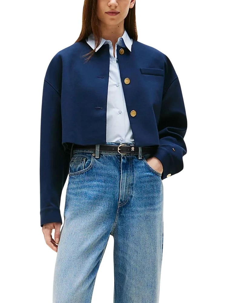 Blue Viscose Blazer
