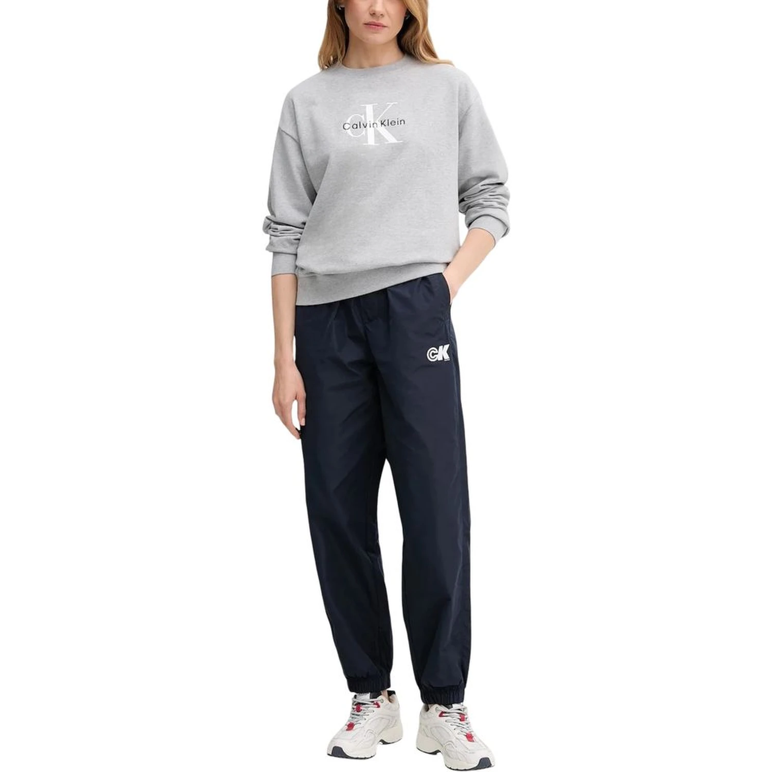 Blue Recycled Polyester Joggers (Workout Pants)
