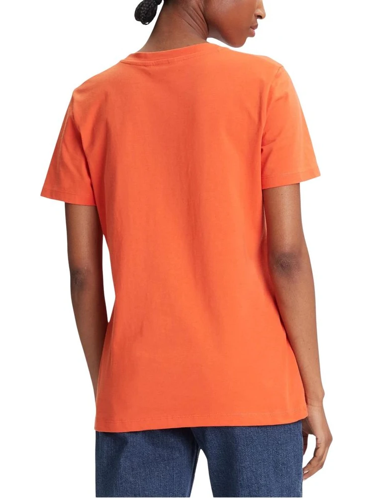 Orange Recycled Cotton T-Shirt alternative