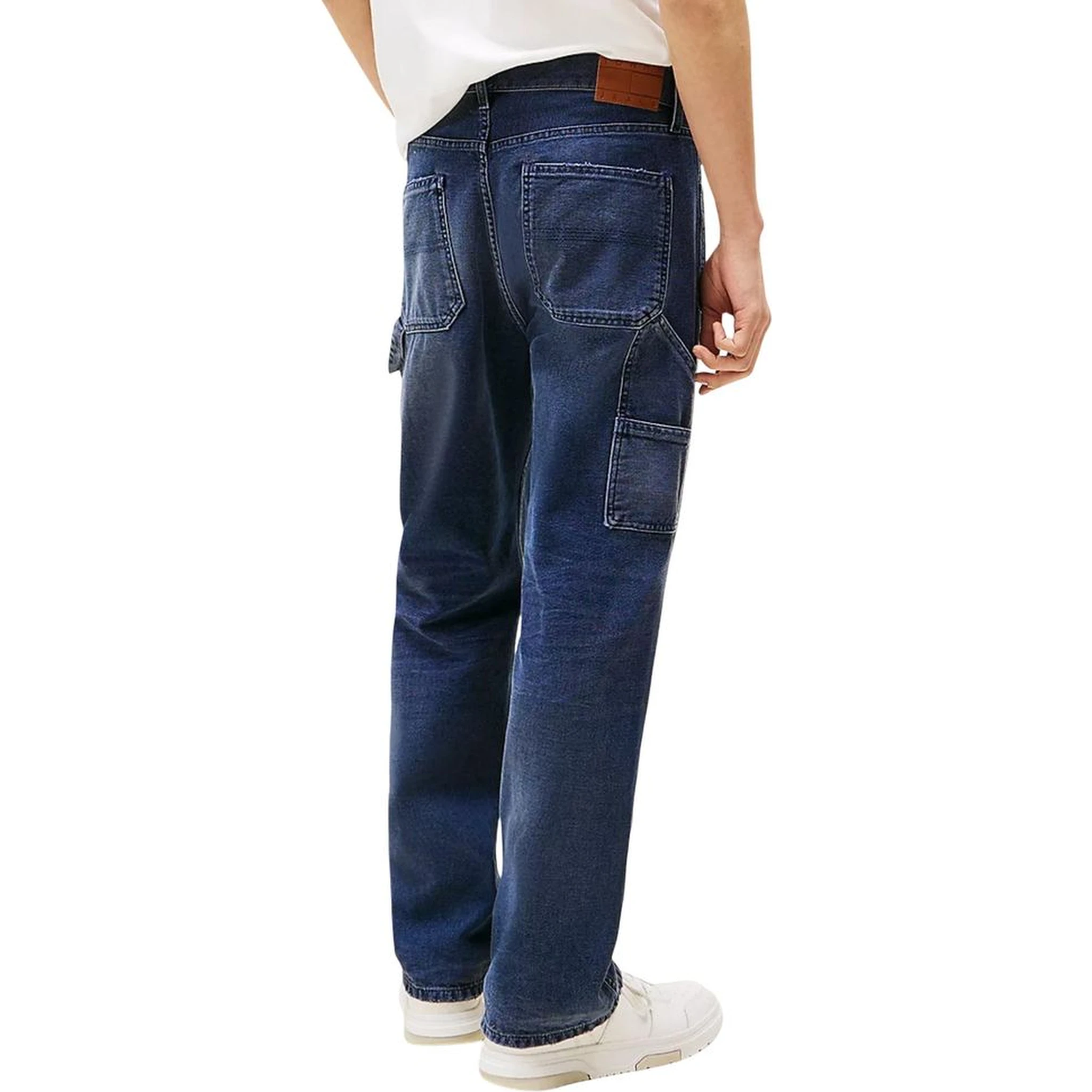 Blue Recycled Cotton Relaxed Fit Jeans