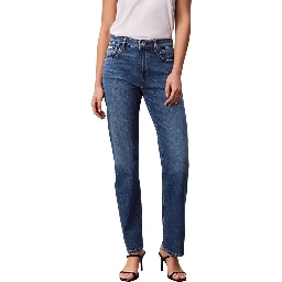 Blue Cotton Mom Jeans