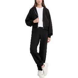 Black Cotton Hoodie
