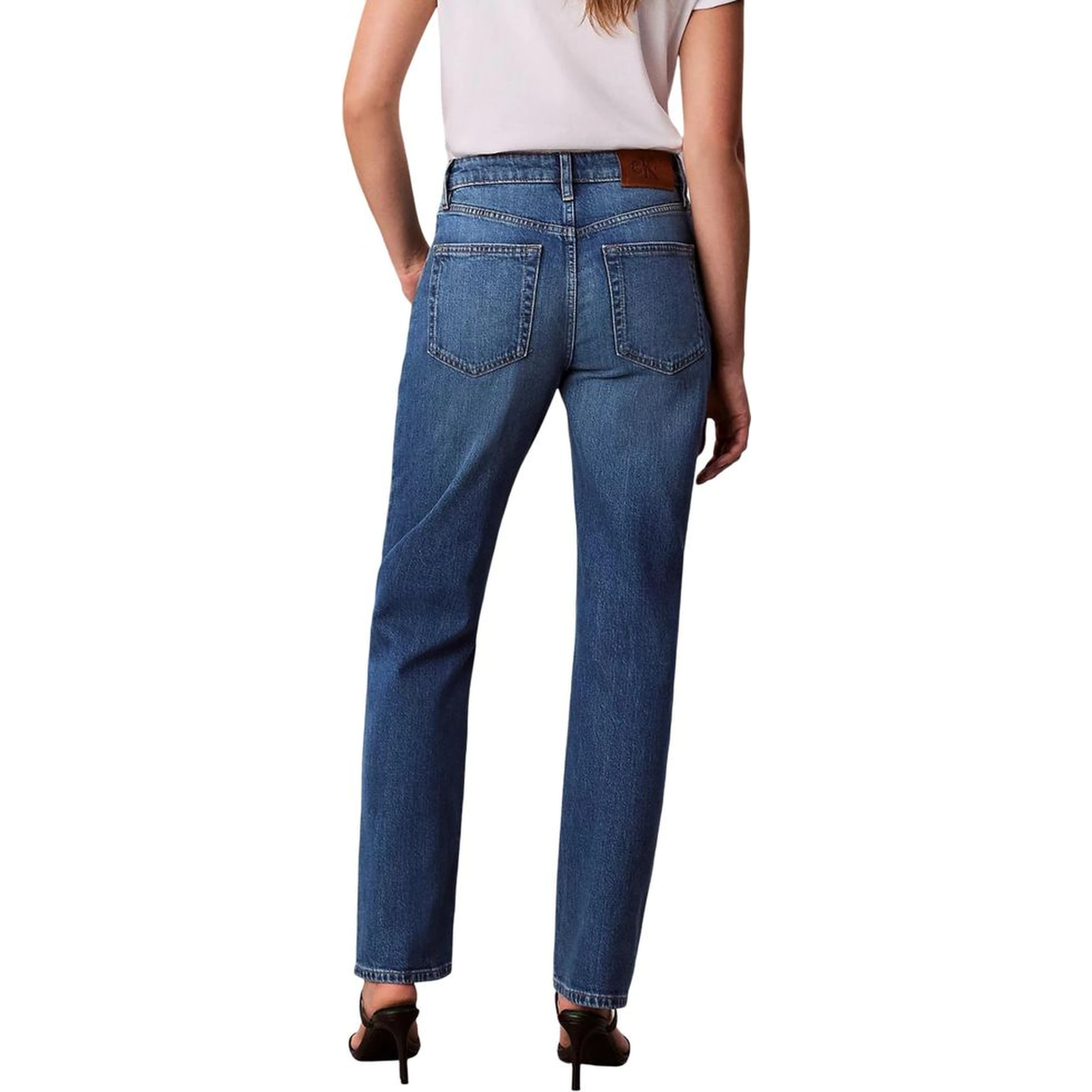 Blue Cotton Mom Jeans