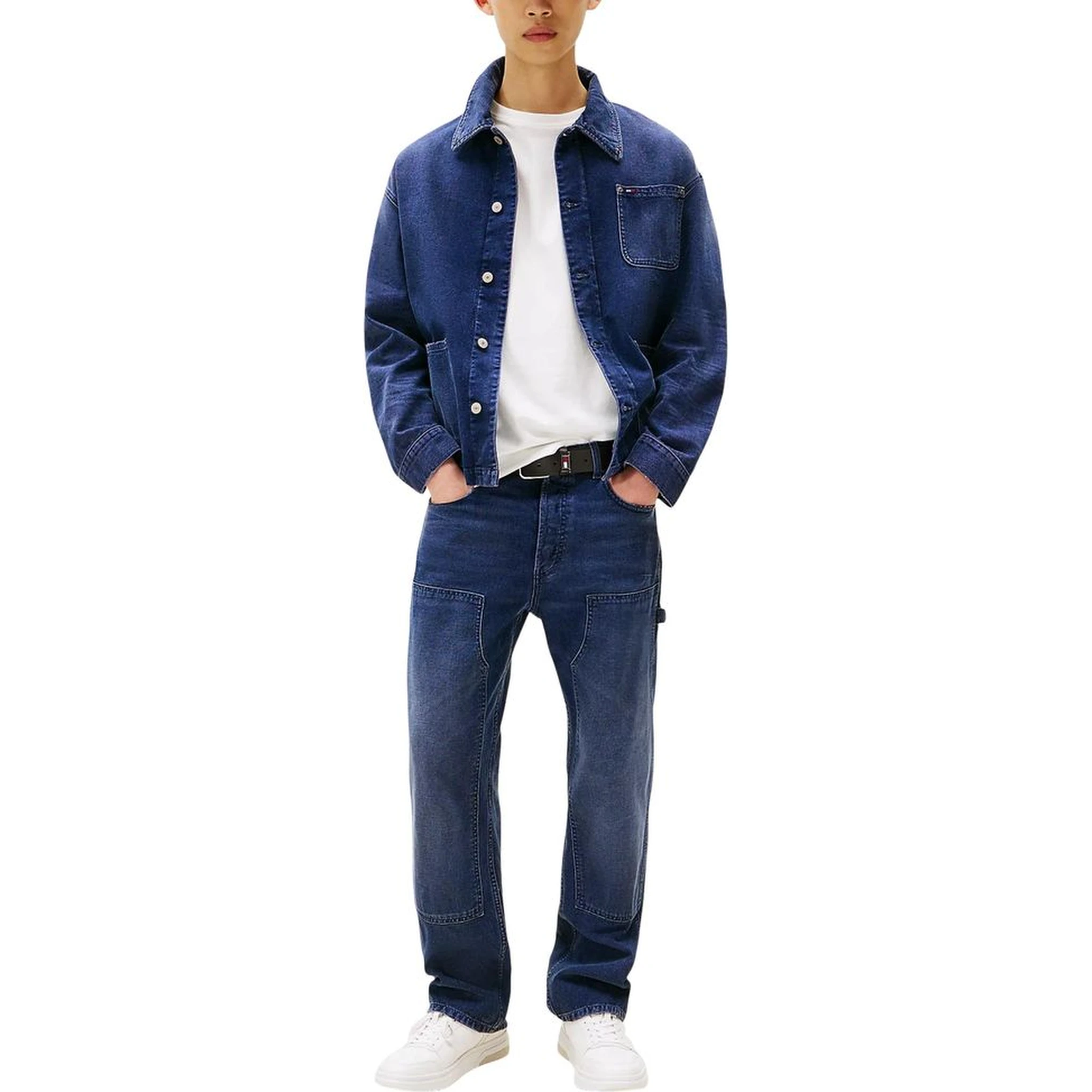Blue Recycled Cotton Relaxed Fit Jeans
