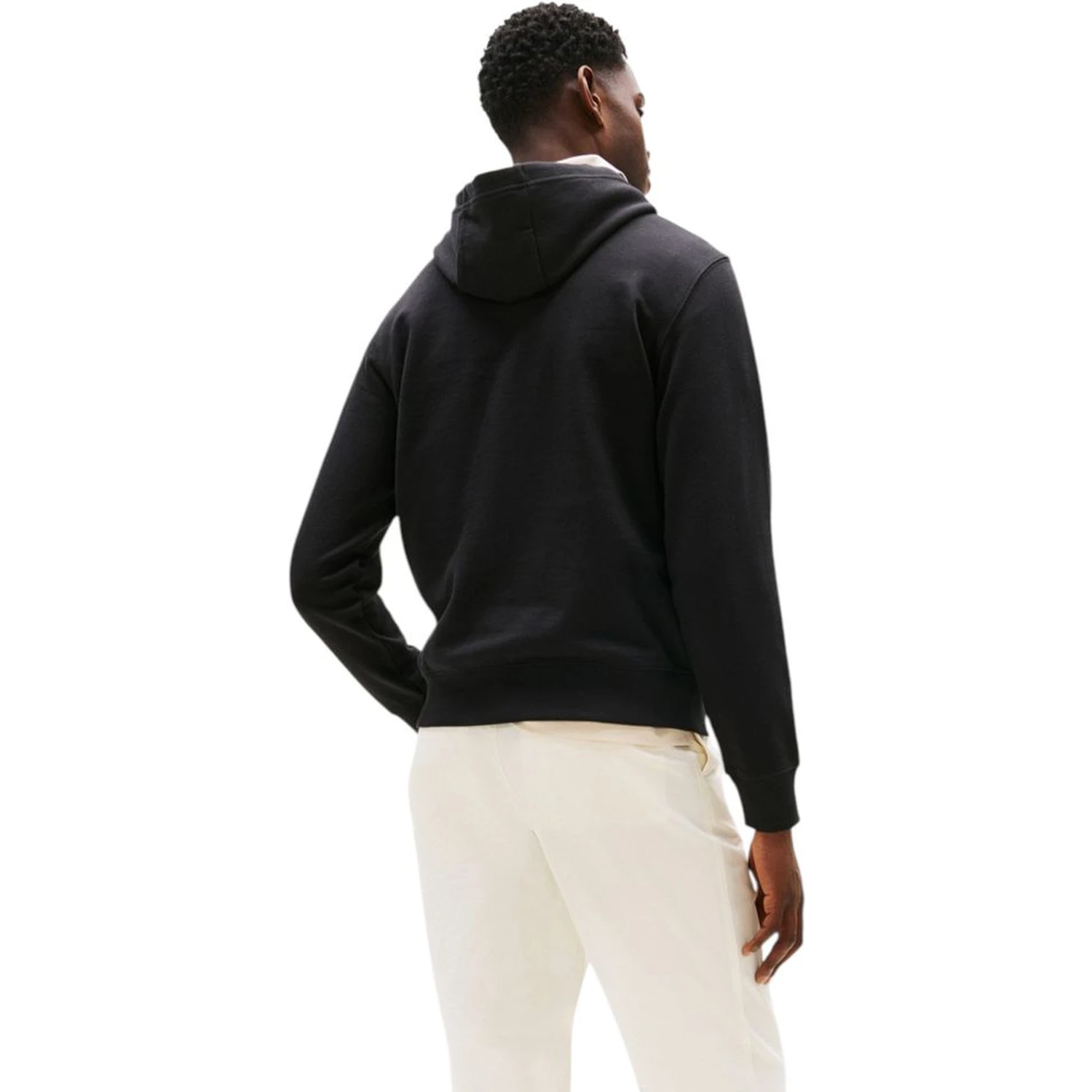 Black Recycled Cotton Hoodie