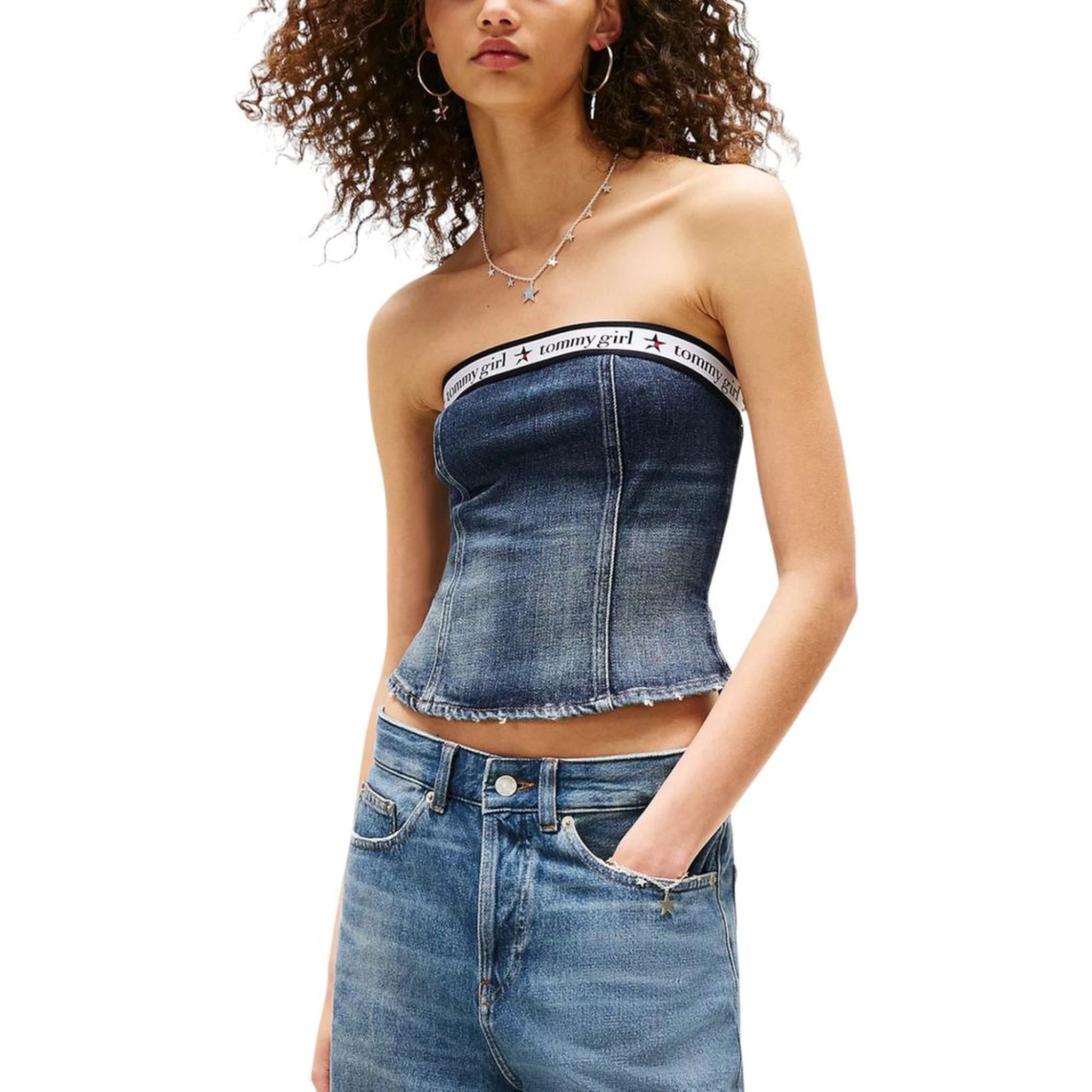 Blue Recycled Cotton Top