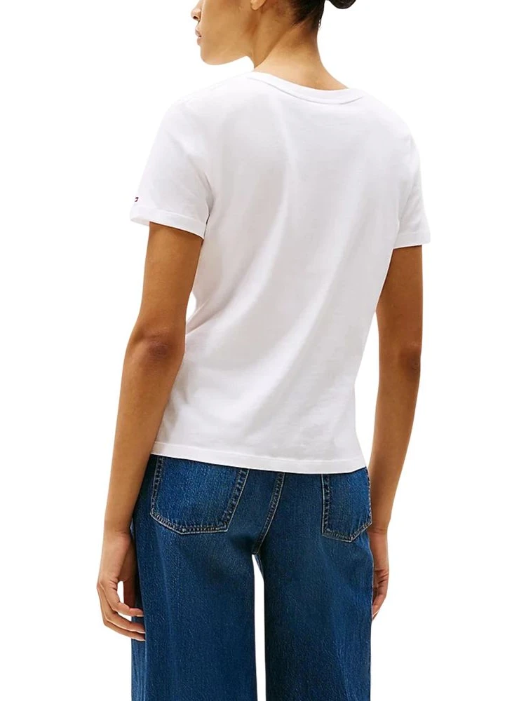 White Recycled Cotton T-Shirt alternative
