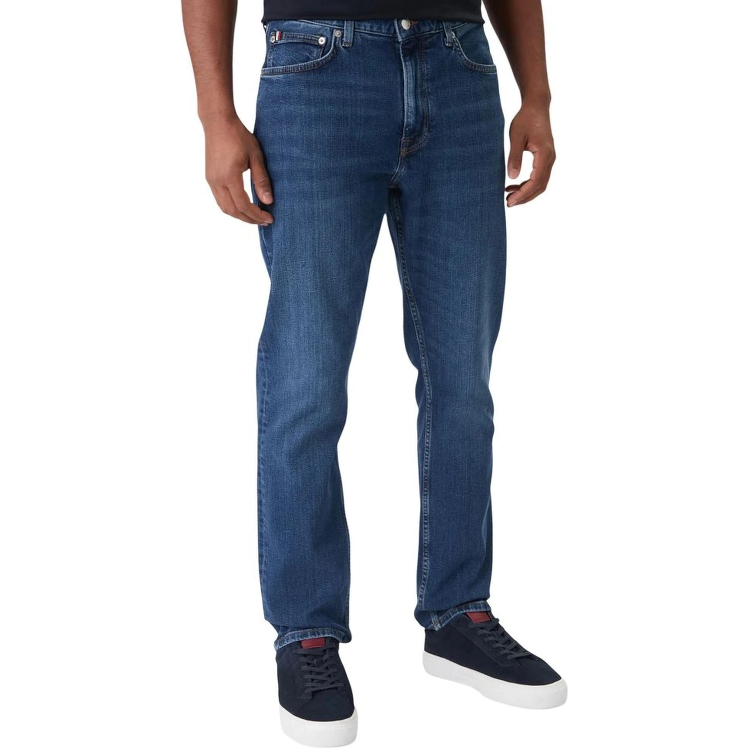 Blue Recycled Cotton Relaxed Fit Jeans