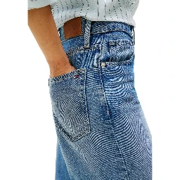 Blue Lyocell Bootcut Jeans