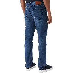 Blue Recycled Cotton Relaxed Fit Jeans