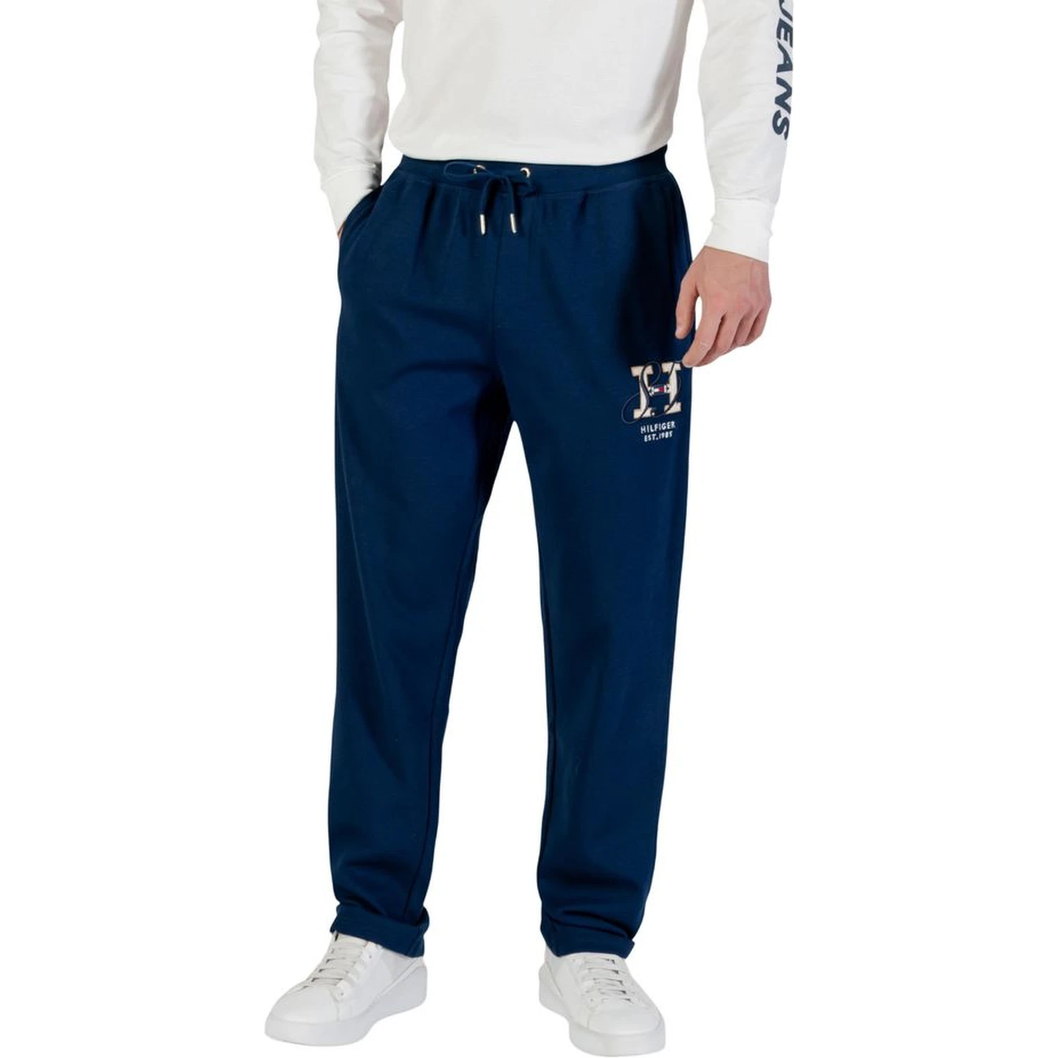 Blue Recycled Cotton Joggers (Workout Pants)