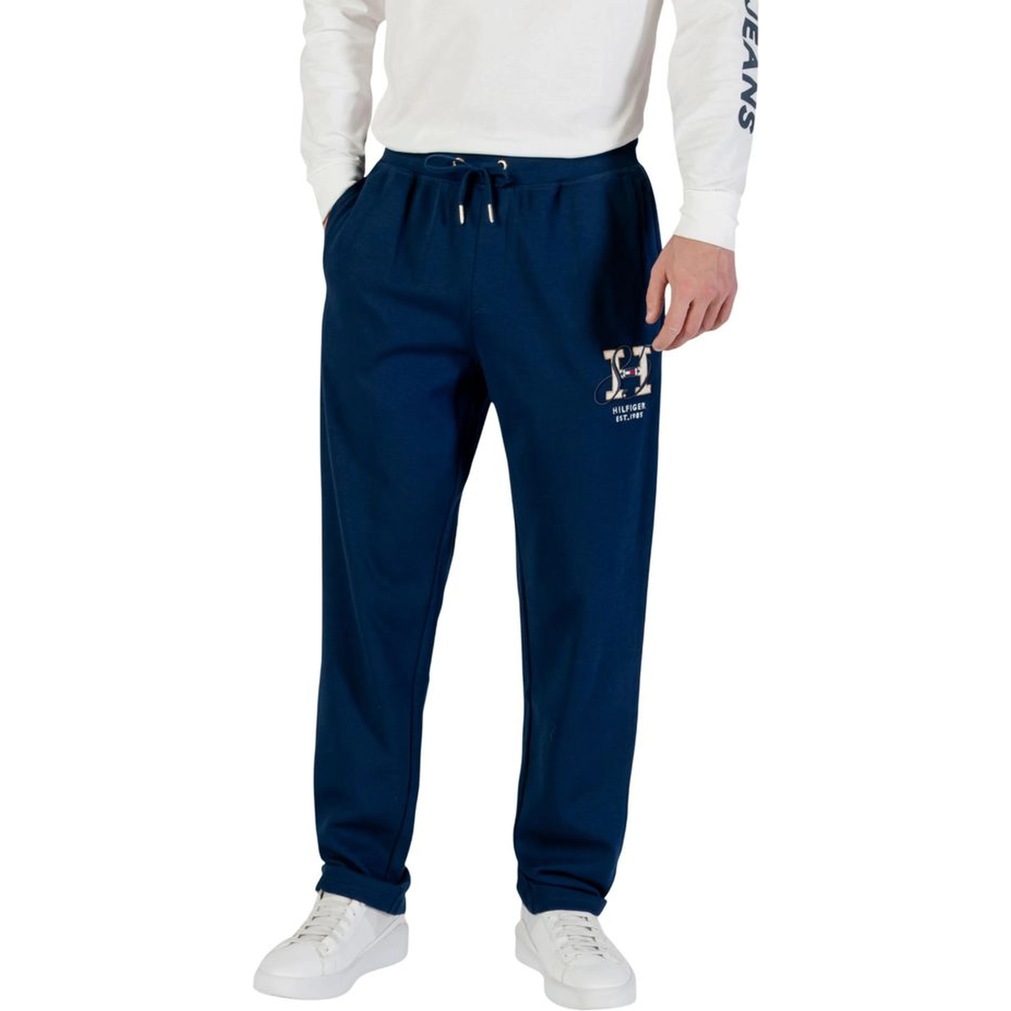 Blue Recycled Cotton Joggers (Workout Pants)