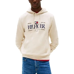 Beige Organic Cotton Hoodie