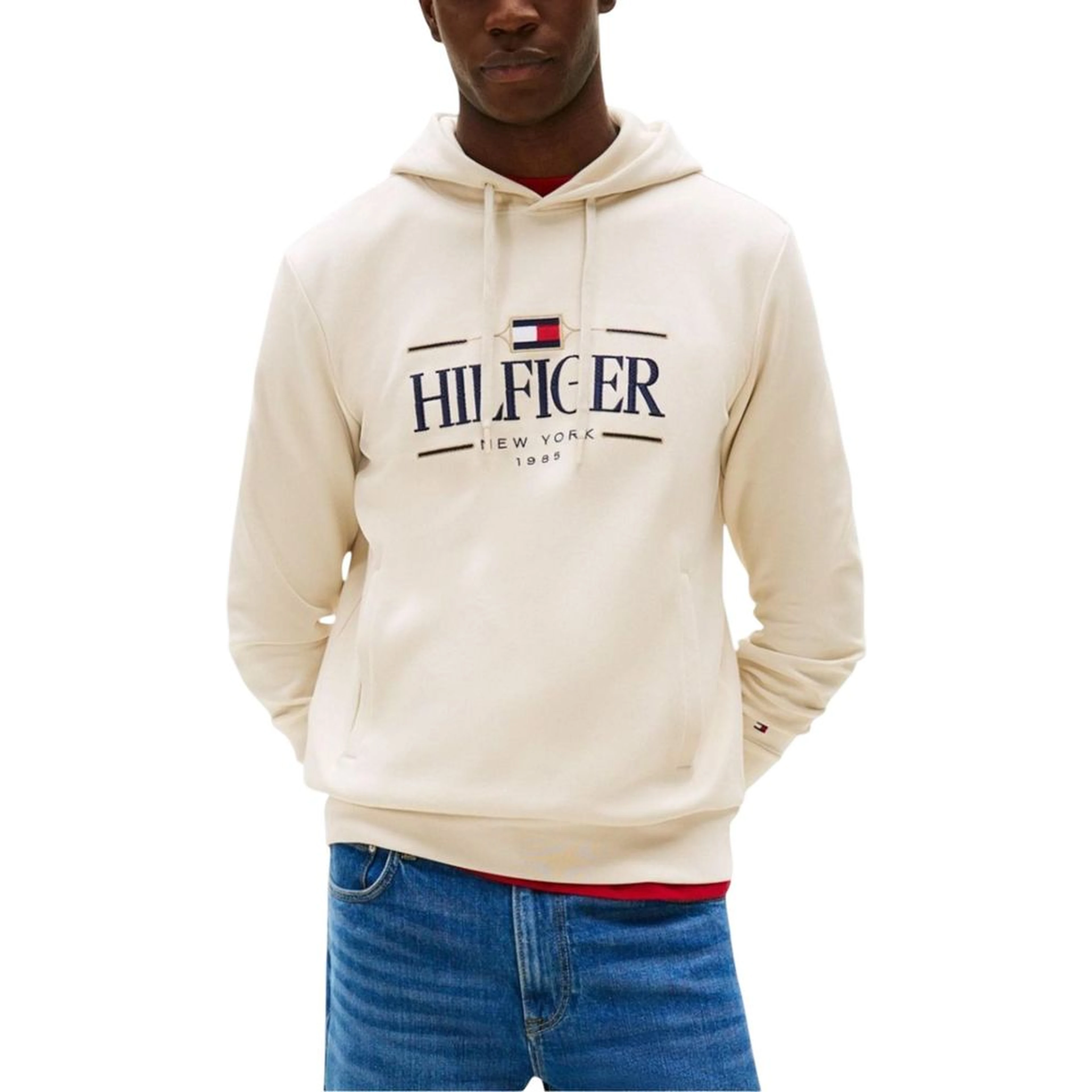 Beige Organic Cotton Hoodie