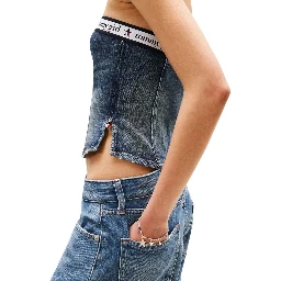 Blue Recycled Cotton Top