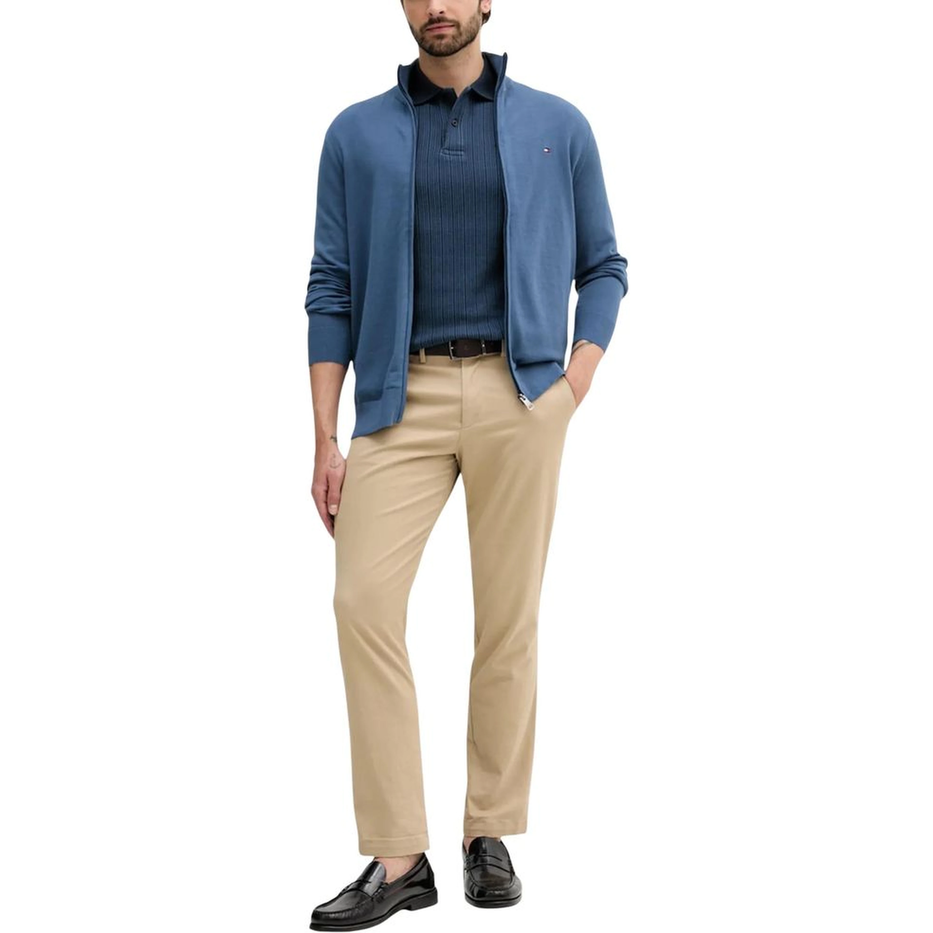 Blue Cotton Cardigan